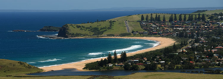 Gerringong beach panaroma